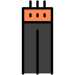 jumper cable filled line icon