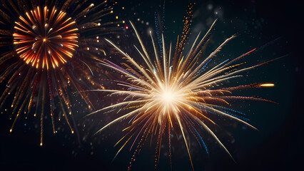 Fototapeta premium Abstract background that illustrates of an Firework explosion theme