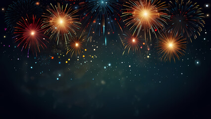 Fototapeta premium Abstract background that illustrates of an Firework explosion theme