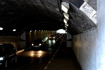 Small tunnel in Chiasso under the train station tracks.