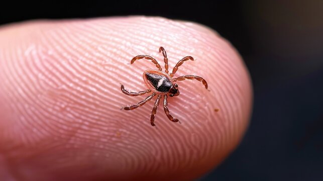 Tiny tick poses danger on human s finger