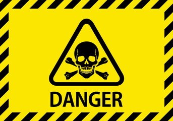 Obraz premium 危険表示看板イラスト
