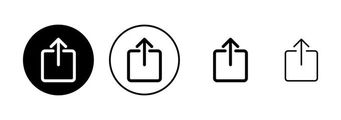 Share icon vector isolated on white background. Share vector icon