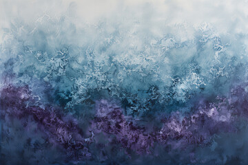 Obraz premium Vibrant Abstract Acrylic Art Painting in Purple and Blue Tones, Textured Gradient Background, Modern Decorative Wall Art for Home and Office Decor