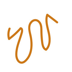 Squiggle abstract shapes vector line