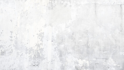White cement wall in retro concept. Old concrete background for wallpaper or graphic design. Blank plaster texture in vintage style. Modern house interiors that feel calm and simple.