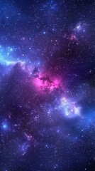 Fototapeta premium Cosmic Nebula with Vibrant Hues