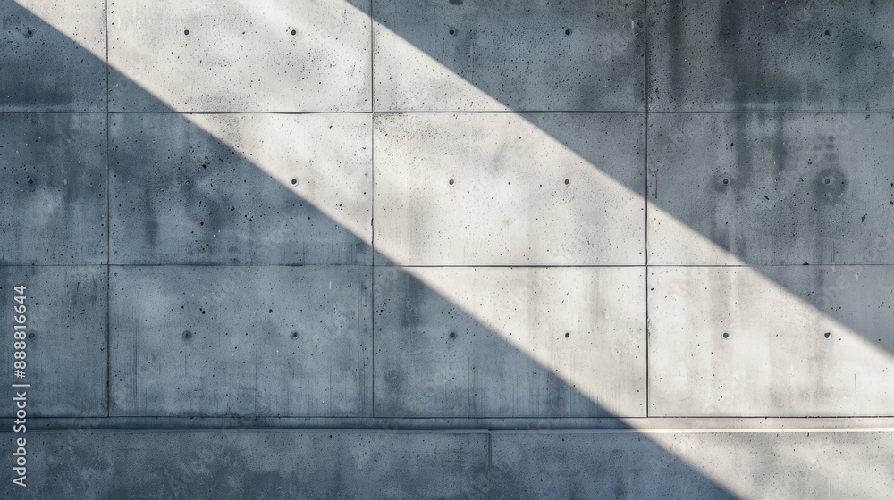 Poster sparse composition of concrete wall shadows with copy space
