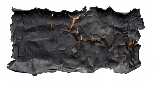 Burnt Paper with Charred Edges