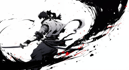 Naklejka premium Stylish ninja.