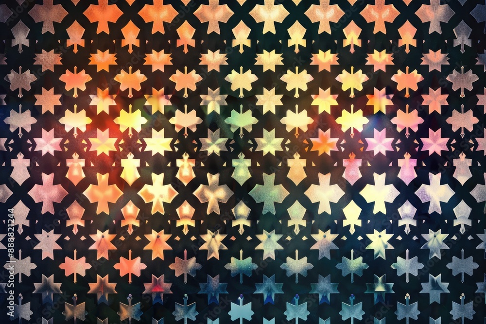 Poster vibrant squares in abstract arrangement, ideal for creating visually appealing backgrounds or design