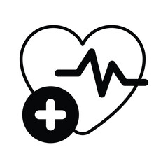 Get this amazing icon of heart health in modern style