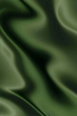 Obraz premium an abstract digital painting with green waves and shades, soft, blurred, smooth creating a sense of motion blur, lightness and airiness