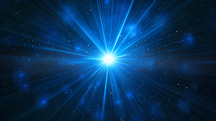 Fototapeta premium Abstract blue light background