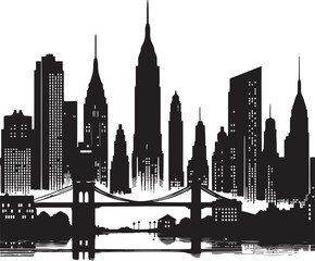 City Silhouette Vector Illustration
