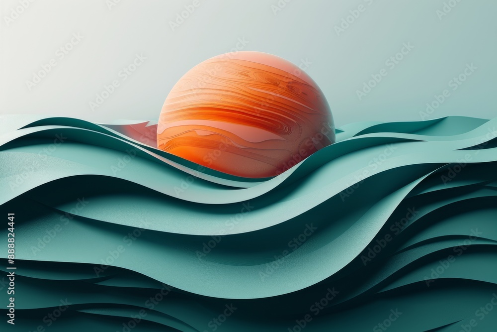 Aufkleber vibrant and colorful cosmic landscape with planets and stars creating a lively and dynamic space sce