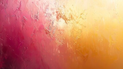 Fototapeta premium Frosted Window With Pink and Yellow Hues