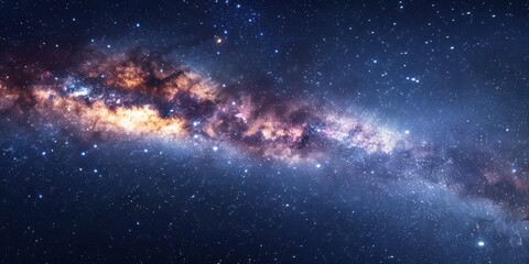 Obraz premium Milky Way Galaxy at Night