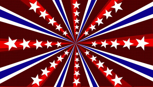 American star modern sunburst pattern with halftone for template, cover, banner, poster, background