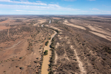 The Thomson riverin  outback Queensland, Australia.