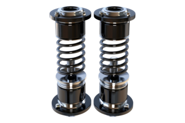 Automobiles strut mounts isolated on transparent background