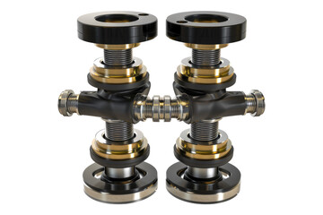 Automobiles strut mounts isolated on transparent background