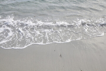 Wave Meets the Sandy Shore