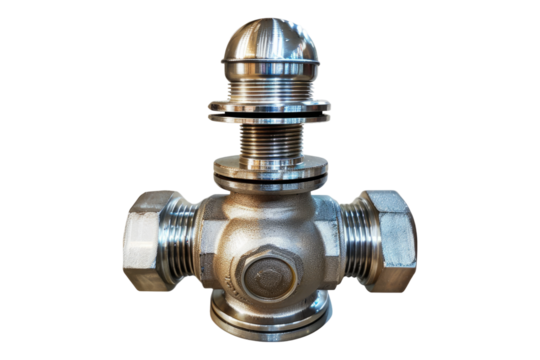 Ball valve isolated on transparent background