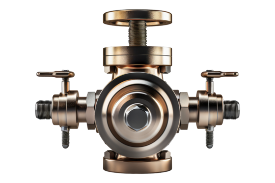 Ball valve isolated on transparent background