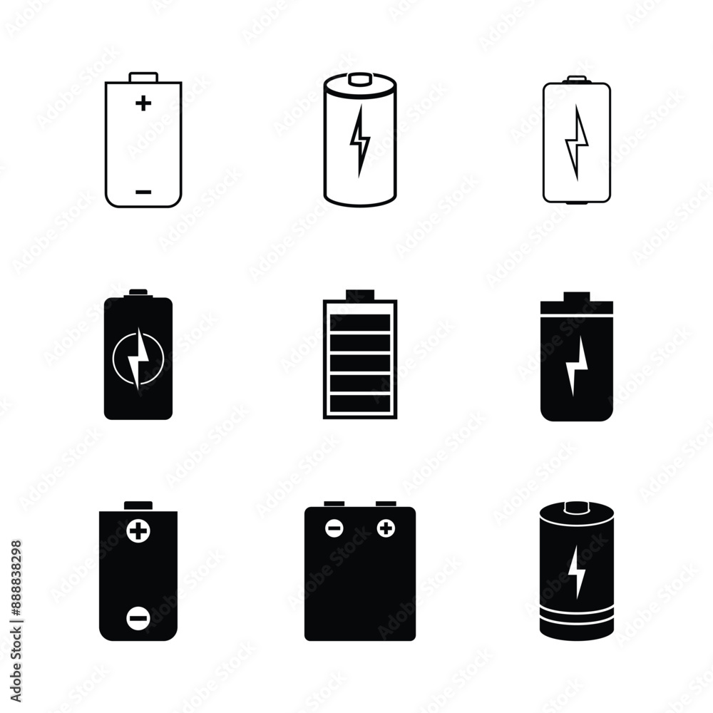 Sticker battery icon