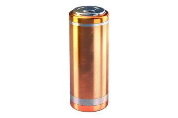 Battery charger from high to low isolated on transparent background