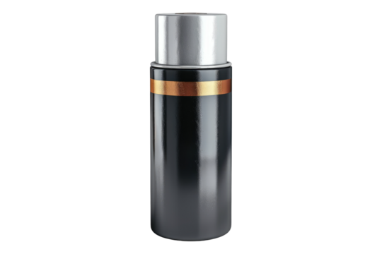 Battery charger from high to low isolated on transparent background