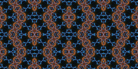 Seamless endless patterns. Ornament texture