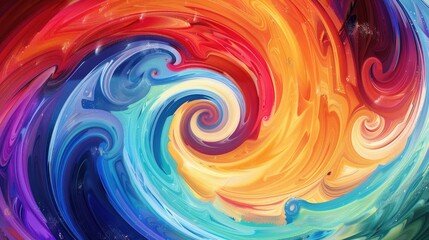 Colorful swirl illustration