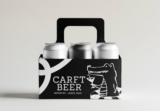  Product Packaging Can Carrier Mockup With Generative AI