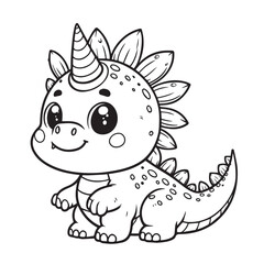 Vector Ilustration Cartoon Dragon