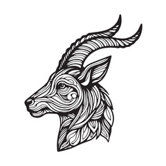 Ilustration Artwork of Deer