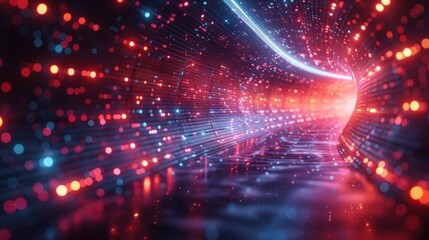 Obraz premium Abstract Tunnel of Light