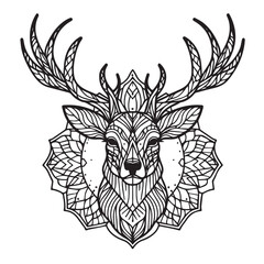 Ilustration Artwork of Deer