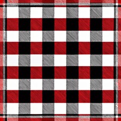 seamless pattern of black and white gingham, offering a timeless and versatile option, Generative AI