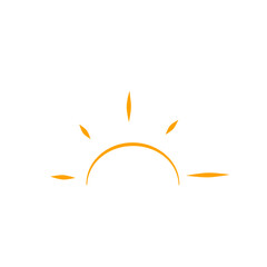 Hand Drawn Sunset Rays