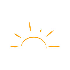 Hand Drawn Sunset Rays