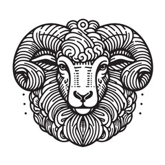 Ilustration Artwork Vector of Sheep
