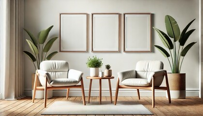 modern living room with furniture