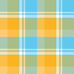 Plaids Pattern Seamless. Classic Plaid Tartan Traditional Scottish Woven Fabric. Lumberjack Shirt Flannel Textile. Pattern Tile Swatch Included.
