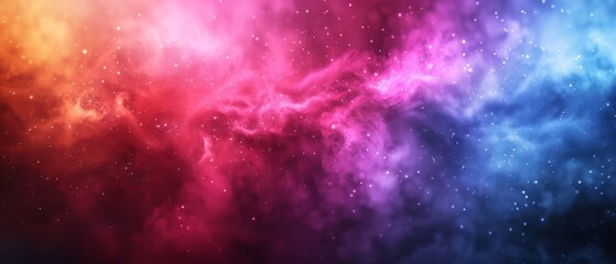 Fototapeta premium A vibrant wallpaper featuring stars and clouds in the image's center, encircled by a blue sky