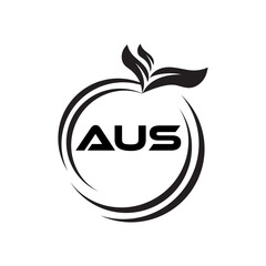 AUS letter logo Design. AUS Simple and modern monogram logo. Abstract Alphabet vector Design.