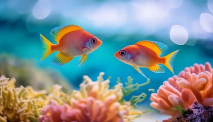 Fototapeta premium fish in aquarium coral reef and fish coral, fish, reef, water, ocean..fish, sea, underwater, water, ocean, fish