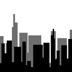 Obraz premium City Silhouette Night