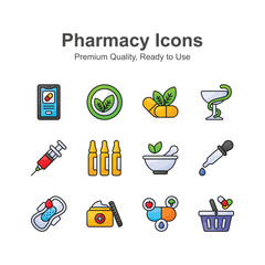 Get your hold on this creatively designed pharmacy icons